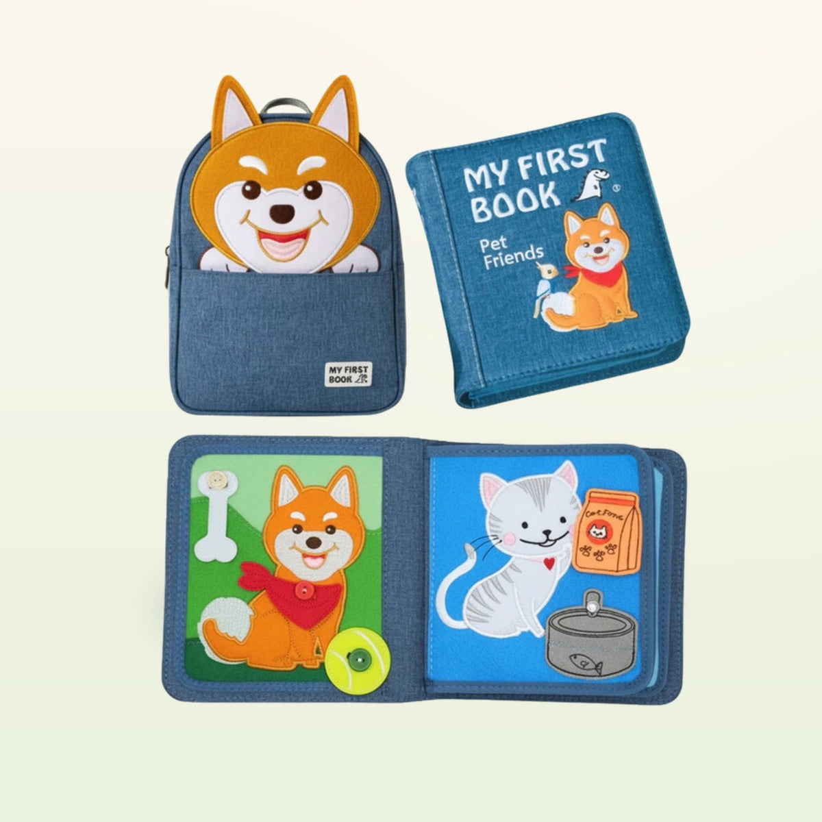 My First Book Pet Friends + Set con mochila