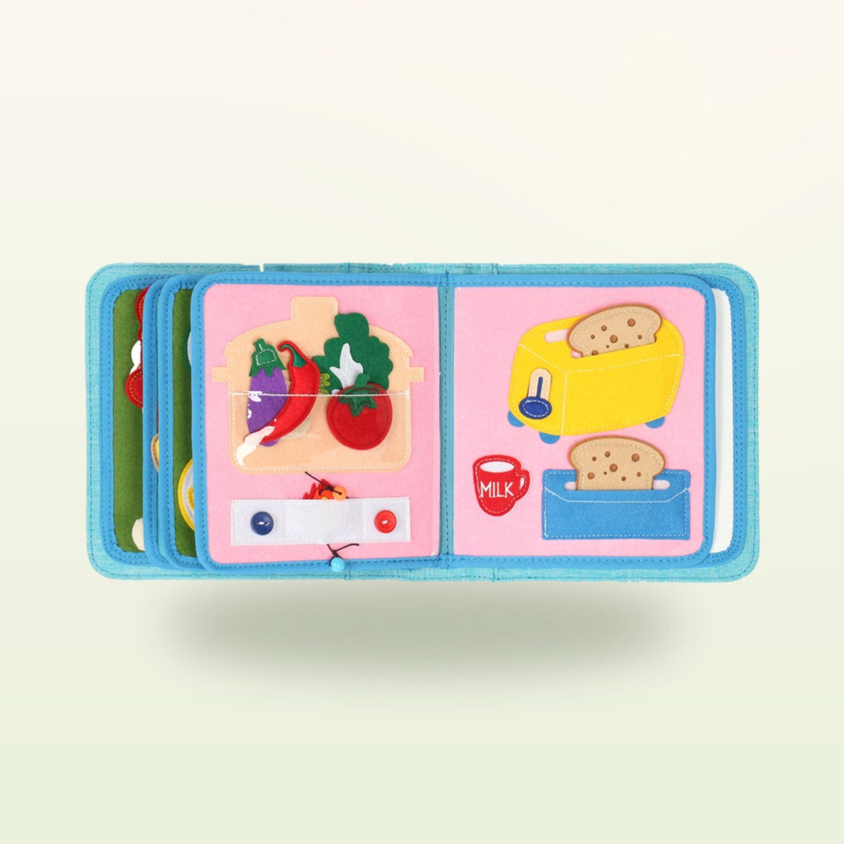My First Book Pequeños gourmets (azul claro) + Set con mochila