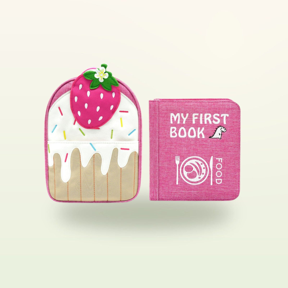 My First Book Pequeños gourmets (rosa) + Set con mochila
