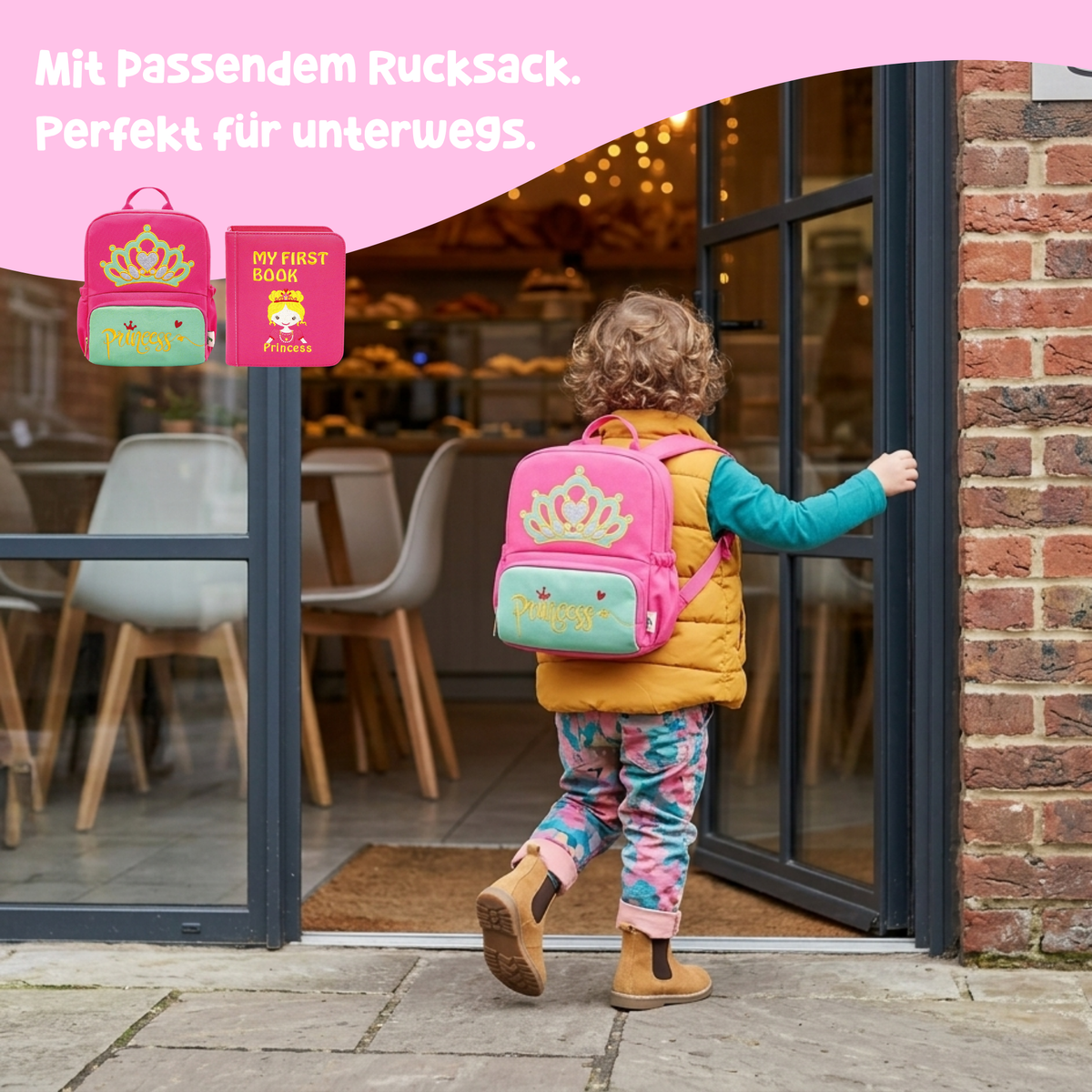 My First Book Pequeños gourmets (rosa) + Set con mochila